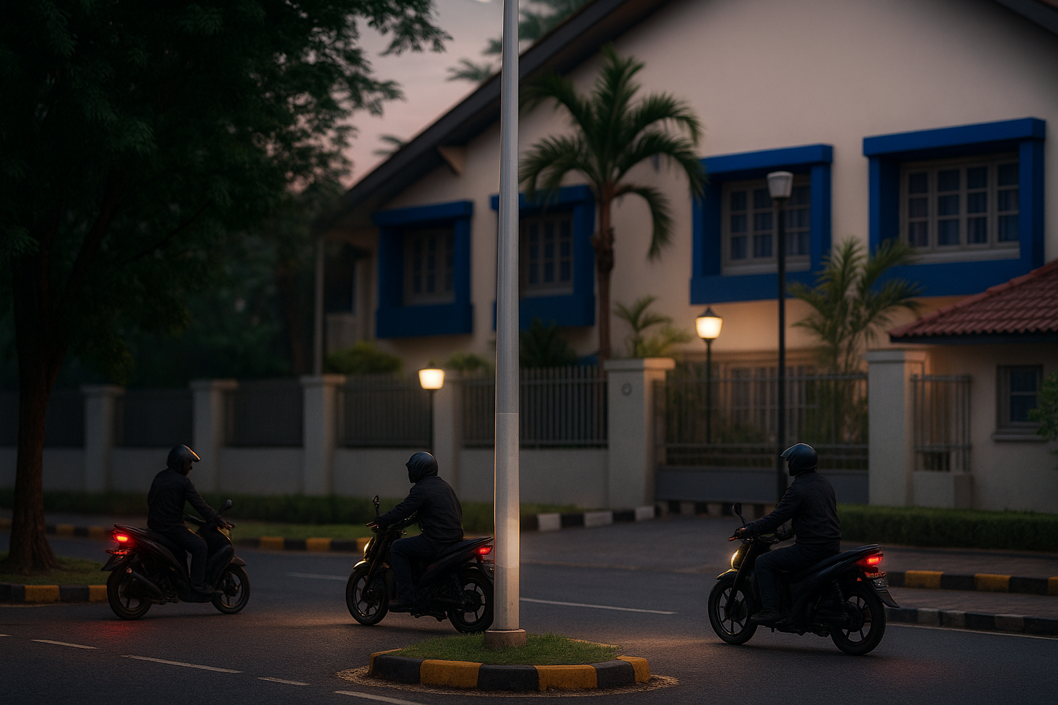 Begal motor bersenjata tajam yang terjadi di kawasan Jakarta Industrial Estate Pulogadung (JIEP), Cakung, Jakarta Timur, pada Kamis (25/9) pagi. (Foto:IG@info_cipinangmuara)